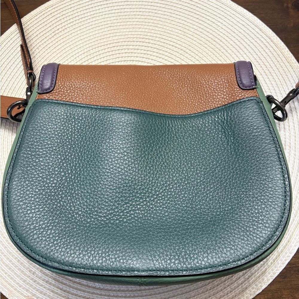 Coach Jade Mini Belt Bag and Wallet- Color Block Dark Turquoise Multi - Picture 4 of 13